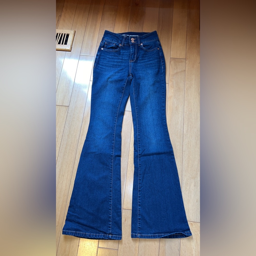 No Boundaries Dark Blue Flare Jeans